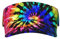 Fashion Trippy Visor Caps für Damen Herren Psychedelic Sommer Sonnenblende Hut mit Schweißband für Laufen Outdoor Strand, Krawattenfarbe 01, Einheitsgr��e