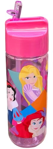 CARTOON Borraccia in tritan ecozen Principesse Disney bottiglia per bambini 540 ml con beccuccio ripiegabile