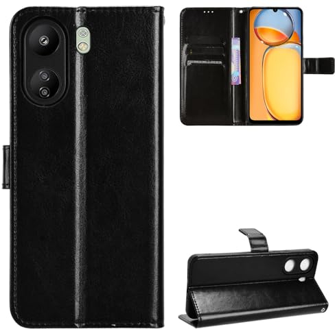 Heioloo Funda para Xiaomi Poco C65/Redmi 13C 4G Carcasa PU Cuero Magnética con Soporte y Cartera para Tarjetas [Anti-arañazos] [Protección Completa]
