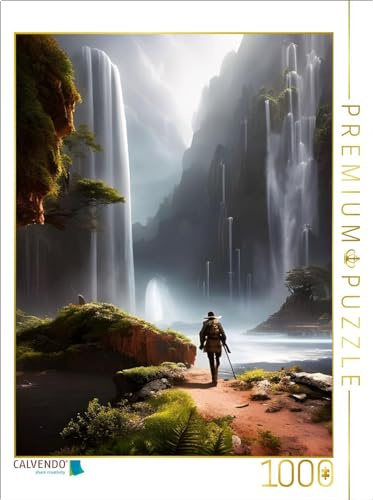 CALVENDO Puzzle Wasserfälle | 1000 Teile Lege-Größe 64 x 48 cm Foto-Puzzle für glückliche Stunden