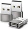 USB C Adapter, Adapter USB C auf USB (3 Stück), USB C Buchse auf USB Stecker Adapter, USB Type C Adapter Kompatibel mit iPhone 12 13 14 15 Pro Max,SE,iPad Mini 6 Air 4 5, Samsung Galaxy S23 S22