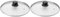 Ibili 970724 Couvercle, Transparent/argent/noir - ⌀ 24 cm (Lot de 2)