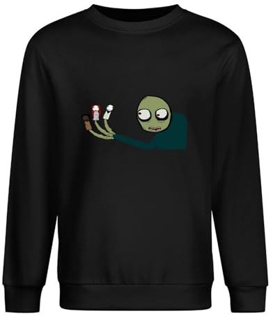 Salad Fingers Spoons NIGHTMARE HALLOWEEN rusty hubert cumberdale W Crewneck Pullover Sweatshirt Black XL