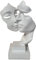 Yahu Lando Skulptur für Paare, weiße Denker, Kunstharz-Statue, Ornamente, Stille ist Gold, abstrakte Kunstfigur, Skulpturen, Wohnzimmer-Schreibtisch-Dekorationen, Bücherregal-Deko-Objekte