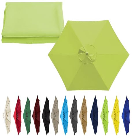 Toldo de Repuesto para Sombrilla de Patio, 2 M-6 Brazos, 2,7/3 M-6/8 Brazos, 3 M-6/8 Brazos, Cubiertas de Repuesto para Sombrilla, Tela de Repuesto para Sombrilla, Anti-Ultravioleta, Impermeable