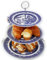 3 Tier Cake Stand Blue Willow Ceramic English Dessert Afternoon Tea Tableware