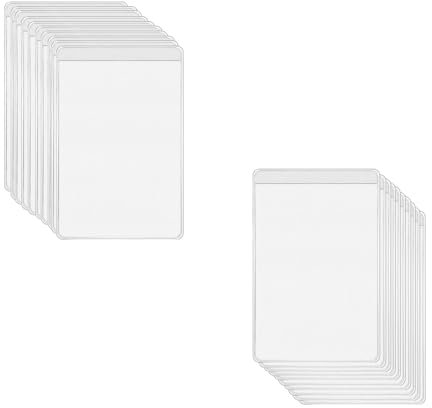 Acrylic 100 custodia porta carte plastica robusta,porta tessere plastica trasparente,Plastica Porta Badge Carta di Credito Biglietto da Visita Verticale Protettore ID Glassato