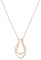 Hobbspring Ring-Halter Halskette Golden Geometrische Charm Halskette Vintage Doppelter Tropfen Anhänger Edelstahl Hochzeits Halskette Für Frauen Und Damen Mit Geschenkbox