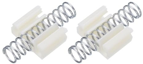 QUARKZMAN 2pcs Pliante Porte Quincaillerie, 1,5 pouce Pliante Placard Porte Matériel Réparation Ressort, Argent