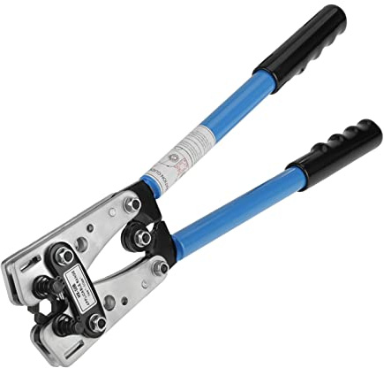 BORDSTRACT HX-50B Akku-Kabelschuh-Crimpzange, 38,5 cm, 10–1 AWG, 6–50 mm² Anschlüsse, robuste Drahtcrimper für Drahtkabel-Kupferschuhe