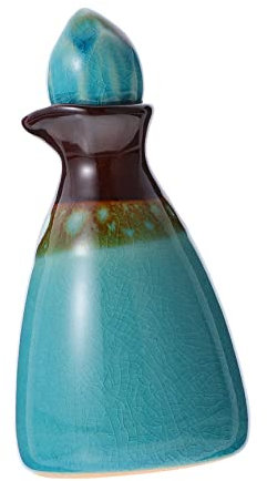 LABRIMP 80-ml Behälter für Ätherische Öle aus Eisriss Glasur, Rund