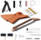 Leo Jaymz DIY Electric Guitar Kits - Mahogany Body, Mahogany Neck and Laurel Wood Fretboard - Fully Components Included(AX)