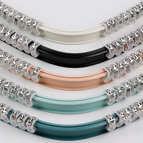 GArcan Binario per Tende Pieghevole da soffitto in 5 Colori per Finestra a bovindo, binari Dritti, Binario per Tende Facilmente da Tagliare, Pieghevole manualmente a U/L/Curvo/a Forma trapezoidale,