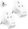 2 Pack UK to Europe 20W PD Travel Adapter With 2 x USB C | British Safety Standards | Fast Charge UK to European Plug Adapter USB-C | Euro EU Adapter Plug France Spain Portugal Turkey Greece