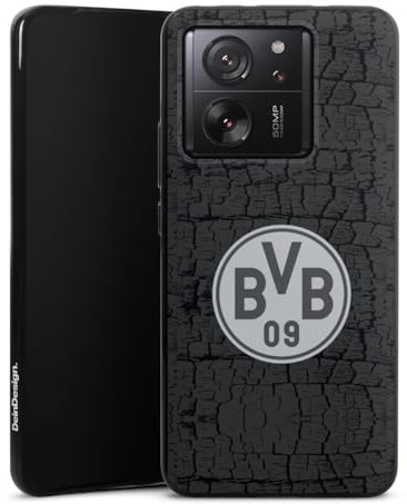 DeinDesign Silikon Hülle kompatibel mit Xiaomi 13T Pro Case schwarz Handyhülle BVB Borussia Dortmund Trikot