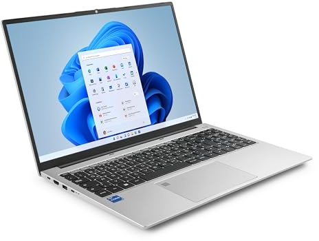 Notebook CSL R'Evolve C16 Windows 11 Pro – Slim & Silent Laptop, 16 Zoll WUXGA IPS Display 1920x1200, Intel Core i5-1235U CPU 4400 MHz Turbo, 1000 GB M.2 SSD, 16 GB DDR4-RAM, USB 3.2, BT 5.2, AX WLAN