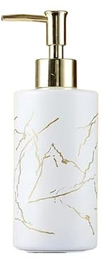 MKEMQXBEP Spender for Flüssigseife Presse Typ Handdesinfektionsmittel Flasche WC Shampoo Flaschen Körperlotion Flaschen(White 1PC)