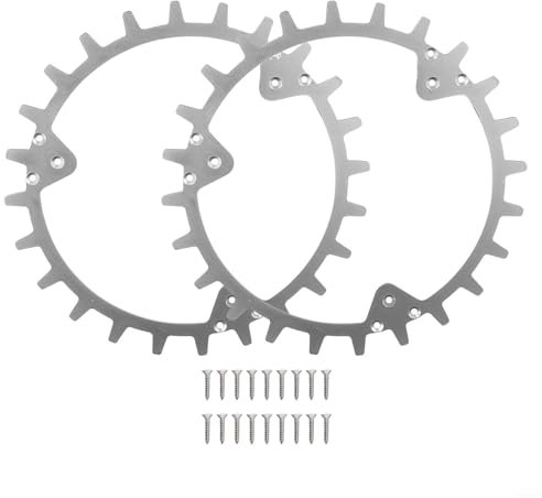 ZiStarlilife Roboter Rasenmäher Traktionsrad Edelstahl Riemenscheibe für 420 320 430X 435X 440 450X mit Schrauben Ersatzteile Anti-Rutsch Nass Gras Pisten