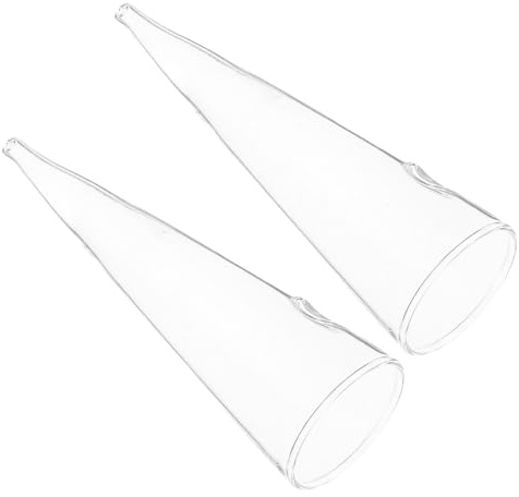 DOITOOL 2 Stück Wandvase aus Klarem Glas Konische Hydroponik-pflanzenflasche Platzsparende Hängende Blumentöpfe für Zimmerpflanzen Dekorative Wanddekoration für Hydroponik und