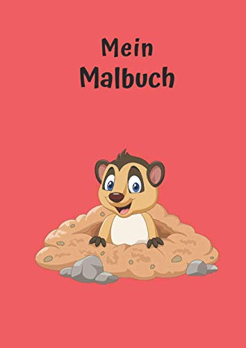 Mein Malbuch: Motiv Erdmännchen No. 5 | DIN A4 | Blanko | Geschenkidee