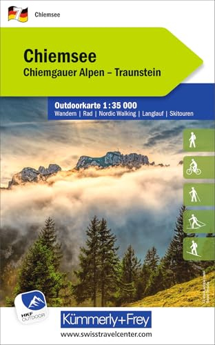 Kümmerly+Frey Outdoorkarte Deutschland 7 Chiemsee 1:35.000: Mit Chiemgauer Alpen und Traunstein. Touren für Wanderer, Biker und mehr! Free Download