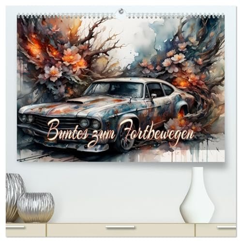Buntes zum Fortbewegen (hochwertiger Premium Wandkalender 2026 DIN A2 quer), Kunstdruck in Hochglanz: Vereinigung von Technik und Natur mit KI erstellt. (CALVENDO Mobilitaet)