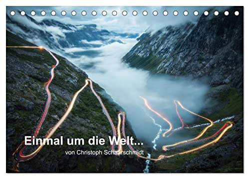 Einmal um die Welt... (Tischkalender 2026 DIN A5 quer), CALVENDO Monatskalender: Fernweh garantiert (CALVENDO Natur)