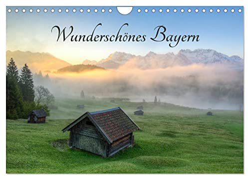 Wunderschönes Bayern (Wandkalender 2026 DIN A4 quer), CALVENDO Monatskalender: Entdecken Sie die Einzigartigkeit der bayerischen Landschaft. (CALVENDO Natur)