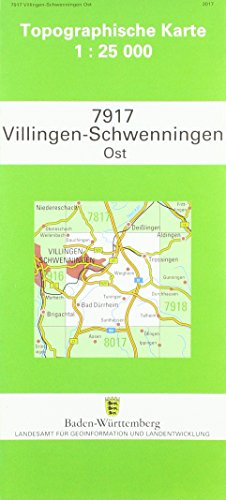 Villingen-Schwenningen Ost 1 : 25 000: Mit UTM-Koordinaten bezogen auf d. WGS84/ETRS89