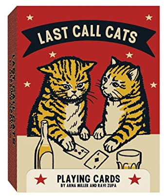 Chronicle Books Last Call Cats Playing Cards