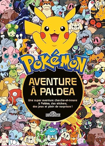 Pokémon - Mon livre collector - Une aventure à Paldea: Une super aventure cherche-et-trouve à Paldea, des stickers, des jeux et plein de surprises ! ... 1 memory et 1 jeu de questions/réponses