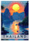 Thailand - Old School Poster Style (Tischkalender 2025 DIN A5 hoch), CALVENDO Monatskalender