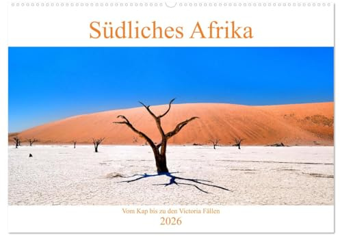 Südliches Afrika - Vom Kap bis zu den Victoria Fällen (Wandkalender 2026 DIN A2 quer), CALVENDO Monatskalender: Eine Reise durch 4 Länder im Südlichen Afrika (CALVENDO Natur)