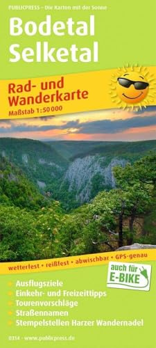 Publicpress Rad- und Wanderkarte Bodetal, Selketal 1:50.000: Rad- und Wanderkarte mit Ausflugszielen, Einkehr- & Freizeittipps und Stadtplänen, ... 1:50000 (Rad- und Wanderkarte: RuWK)