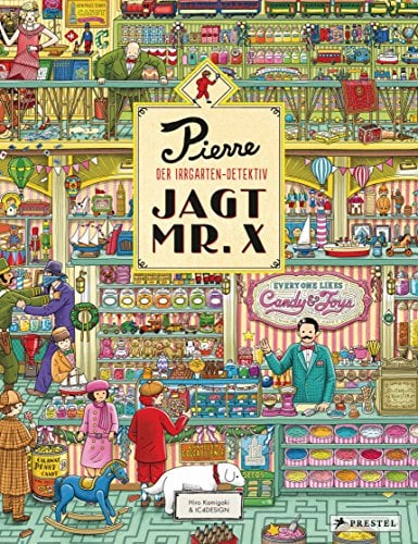 Pierre, der Irrgarten-Detektiv, jagt Mr. X: Suchbilderbuch im XXL-Format für Kinder ab 6 Jahren mit fantastischen Irrgärten zum Rätseln und Knobeln