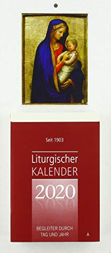 Liturgischer Kalender 2020 Großdruckausgabe: Tagesabreißkalender, Block mit beidseitig bebilderter Rückwand