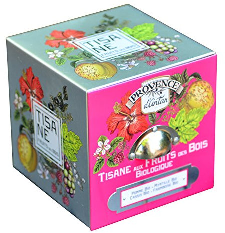 Provence d' Antan Tisane Fruits des Bois Bio Cube Métal 24 sachets
