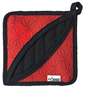 Lodge ASFPH41 Sottopentola/presina, Silicone, Rosso/Nero