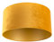 QAZQA Baumwolle Velours Lampenschirm gelb 50I50I25 mit Gold I Messingener Innenseite,