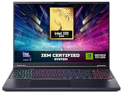 Acer Predator Helios Neo 16 AI PHN16-73-91XB Notebook Gaming, NVIDIA GeForce RTX 5070 8 GB GDDR7, Intel Core Ultra 9 275HX, RAM 32 GB DDR5, 1 TB SSD, Display 16 WQXGA 240 Hz DDS, Windows 11 Home