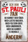 Blechschilder ICH BIN ST. Pauli Fan Metallschild für Fußball Begeisterte Dekoschild Geschenkidee 20x30 cm