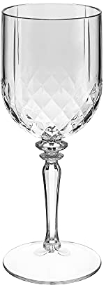 AKIPLAST C6 Verres à vin 35 cl Opaques, Noir, Standard