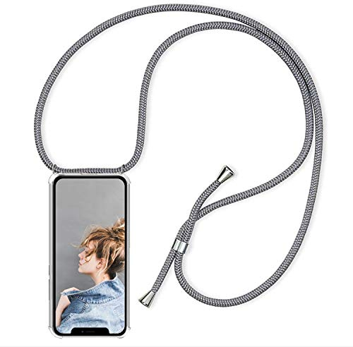 YuhooTech Handykette Hülle Kompatibel mit iPhone 12 Mini Handyhülle, Smartphone Necklace Hülle mit Band - Handyhülle mit Kordel Umhängenband - Schnur mit Case zum umhängen