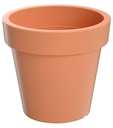 Erhard-Trading Valencia Pot de fleurs - En plastique - Couleur terre cuite - Diamètre : 13 cm