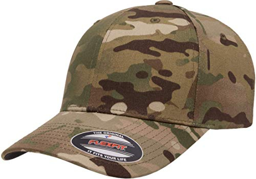 Flexfit Herren Athletic Baseball Fitted Cap, multicam, S/M