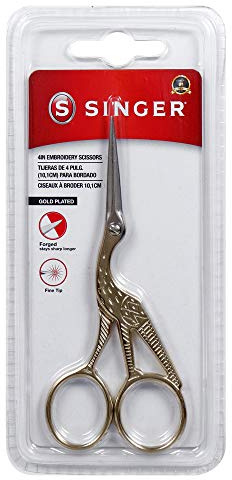 Singer Forged Stork Embroidery Scissors 4.5-Gold