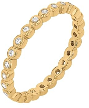 NOELANI Ring 925 Sterling Silber Damen Ringe, mit Zirkonia synth., Gold, Kommt in Schmuck Geschenk Box, 2030181