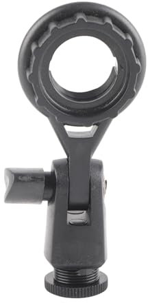 Portable Microphone Holder,Anti Vibration Mount Adapter Socket,Adjustable Desktop Microphone Stand,Easy Install Removable for Recording Studio