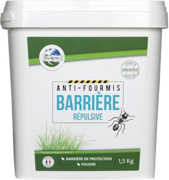 TERRA NOSTRA - Anti Fourmis - Barrière Répulsive - Utilisable en Agriculture Biologique - Fabriqué en France - Seau 1,5kg