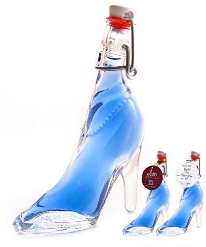 Violet Gin Gift | Lady Shoe Shaped Glass Bottle Miniature | 40ml | 26%